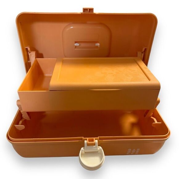 Vintage 90’s Peach Caboodles Make-up Case - Picture 5 of 7